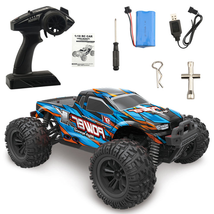 JDD【Fast delivery】【In stock】1:18 Rc Car Four-wheel Drive High-speed  Car Off-road Climbing Remote Control Drifting Electric Toy Lazada PH