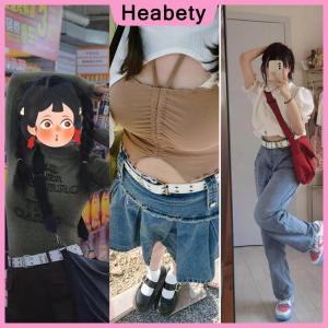 Heabety Fashion Men Women Punk Style Chain Belt Adjustable Hollow Star Double Breasted Buckle Metal Buckle Leather Jeans Waistband
