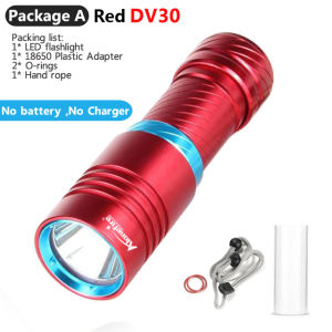 Alonefire DV30 DV32 3000LM XM-L2 LED Diving Flashlight Torch 100M Underwater Waterproof Scuba Diving Light