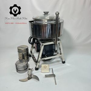 [Tặng 2 khuôn giò] Máy xay thịt làm giò chả xúc xích 1100W dao rút thả 2 lớp có bao đá| Máy xay thịt công nghiệp đa năng khung nồi Inox