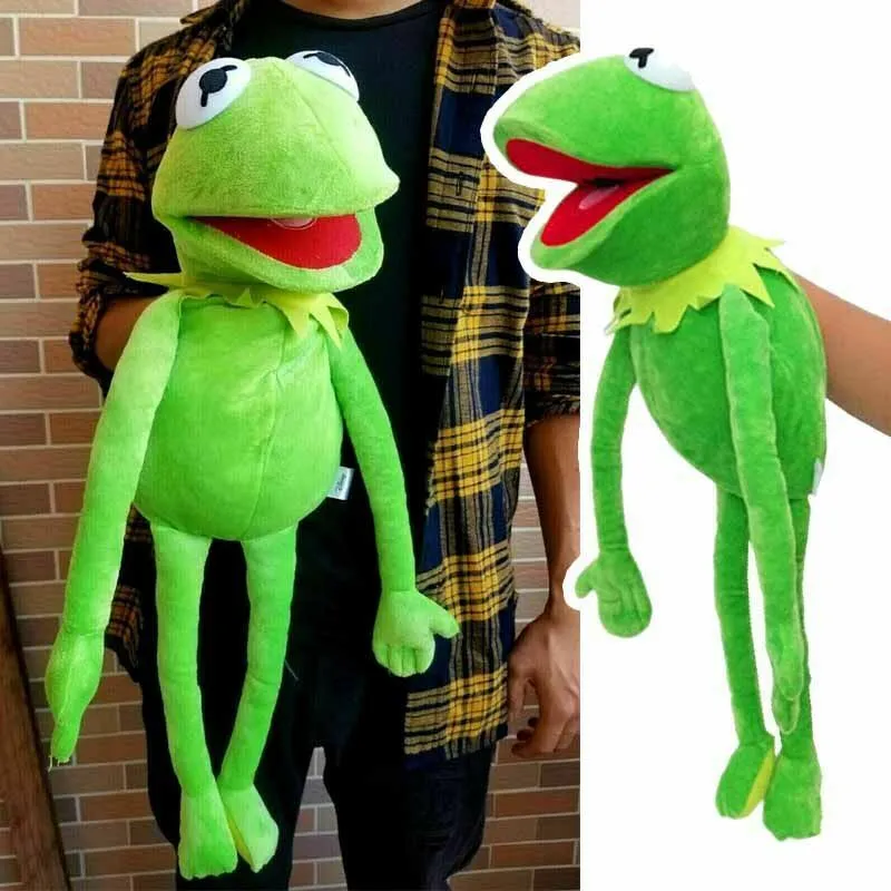60cm Big Full Body Kermit The Frog Hand Puppet Soft Plush Toy Kids Doll  Stuffed Toys Children's Birthday Gift