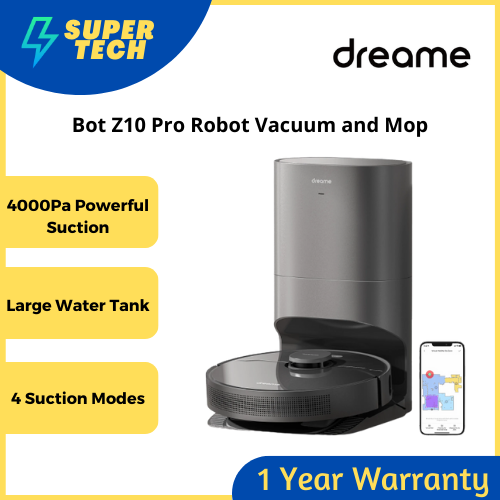 Dreame Z10 Pro Self Cleaning AutoEmpty Robot Vacuum and Mop Bot Lazada