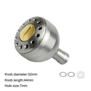 ZEEMIN 1PC 32/38MM Aluminium Alloy Fishing Handle Knob for D/S Baitcasting Fishing Reel Rocker Fishing Accessory Alloy Knob with Shaft