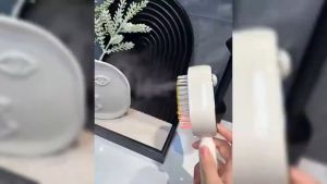 【Local Stock】Electric Steam Brush Red Light Air Cushion Mister for Frizz Control Rechargeable Detangling Steam Hair Straightener with Water Spray Ideal for Home Spa Grooming Styling Tool
