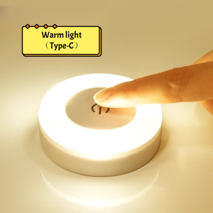 ชาร์จแบบสัมผัส Led ไฟกลางคืน โคมไฟข้างเตียงประหยัดพลังงาน ไฟกลางคืนสำหรับให้นมเด็ก