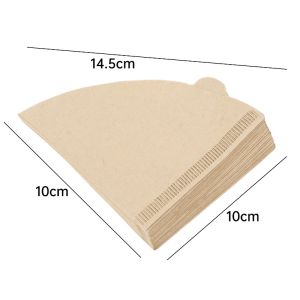 100 ชิ้น กระดาษกรองกาแฟแบบใช้แล้วทิ้ง / กระดาษกรองกาแฟ / กระดาษกรองเครื่องชงกาแฟอเมริกัน / กระดาษกรองทรงกรวยสกัดอเมริกัน / กระดาษกรองเครื่องชงกาแฟ