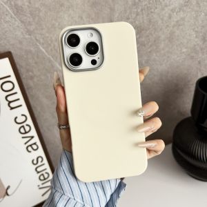 CrashStar Magsafe Leather Shockproof Simple Phone Case For iPhone 16 15 14 Pro Max Plus 13 12 11 Pro Max X XR XS Max 7 8 Plus + SE 2020 Wireless Charging Phone Casing Solid Color Business Anti-fingerprint Phone Case Cover Shell