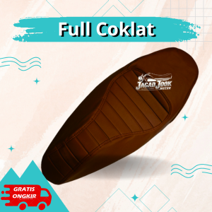 Cover/Sarung Sadel Jok Motor Aerox PCX Nmax Vario Beat Scoopy Mio Motor Bebek Model CAFERACER