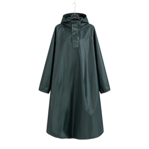 Motorcycle Cycling Raincoat for Adults PVC Fabric One Piece Heavy Rainproof Thickened And Lengthened Rain Poncho