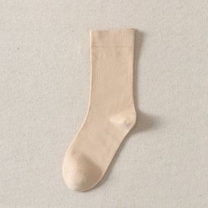 月子袜抖音同款白色堆堆袜春秋无骨袜ins日系学院吸汗中筒袜批发