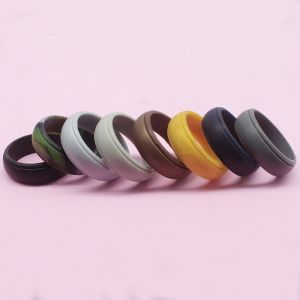 High Quality 8.8mm Men&Women Silicone Ring Hypoallergenic Wedding Active Yoga Ring