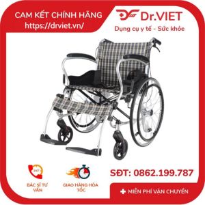 Xe lăn tay du lịch hợp kim nhôm gọn nhẹ siêu bền Lucass X-16LJ nhập khẩu chính hãng dành cho người già bệnh nhân