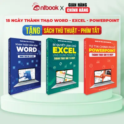 Sách Word - Excel - Powerpoint Bộ 3 Cuốn Tin Học Văn Phòng Thành Thạo Sau 15 Ngày - Có Kèm Video Hướng Dẫn