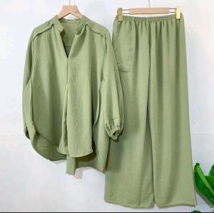 Setelan Wanita Terbaru Crinkle Airflow/Oneset Wanita Jumbo 4 Ukuran M L XL XXL/Setelan Wanita Viral Kekinian