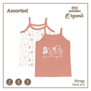 Hello Dolly Toddler Organic  2 pcs Strap kids for girl (YOU ARE MAGICAL) Kids Clothes for Girls