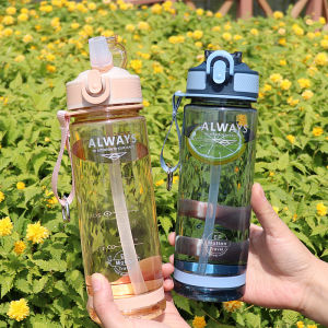 Botol Minum Tali Bening Pengunci Flip On Kapasitas 700ml ZY 1812
