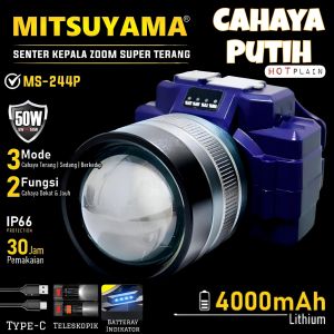 HeadLamp Senter Kepala LED zoom Super Terang MS-242P FHLC