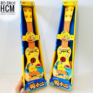 [MẪU MỚI - 40 CM] Đồ chơi trẻ em đàn ghita dành cho bé thích khám phá âm nhạc học đánh đàn guitar vịt vàng xanh