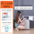 Tủ lạnh mini 2 cánh có ngăn đá riêng biệt siêu tiết kiệm điện dễ dàng di chuyển Bảo hành 2 năm 7 ngày lỗi đổi mới. 