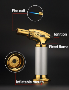 BBQ Jet Lighter AT-600 Touch Windproof lighter Jet Torch Lighter Jet Lighters Butane Spray Gun 1300c
