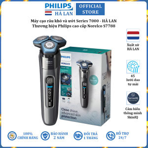 Máy cạo râu khô và ướt Series 7000 cao cấp Philips Norelco S7788/82 - Hàng Chính Hãng (BH 2 NĂM)