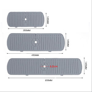 Silicone Splash Pad Kitchen Sink Faucet Guard Water Mat Bathroom Drainage Countertop Protector Splash Water Catcher Mat