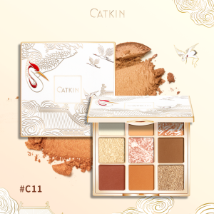 CATKIN Makeup 9 Colors Eyeshadow Palette Matte and Glitter Eyeshadow Makeup Palette for High Pigmented Natural Shades2026