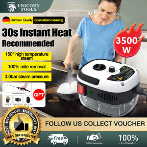 【New arrivals】3500w multifunctional high pressure steam cleaner 220v household steam cleaner 15 seconds steam spraying 3bar high pressure steam hand-held air conditioner kitchen hood car toy steam cleaner household cleaning artifact