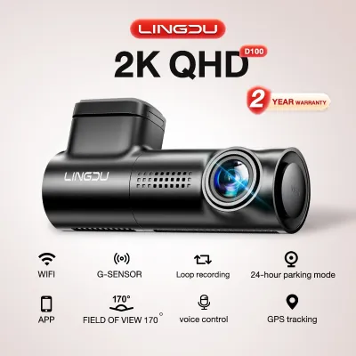Lingdu V620 Smart Dash Cam 4K+60 FPS Voice Control APP WIFI6 ADAS HDR Built-in front and rear camera