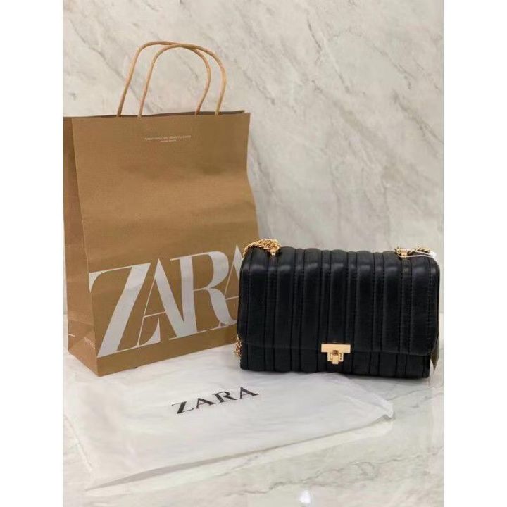 BARU!! TAS WANITA ZARA QUILTED MIDI CROSSBODY BAG PREMIUM IMPORT