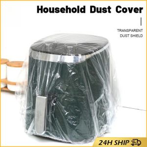 Disposable Dust Cover Extra-thick Microwave Oven Elastic Dust Jacket for Household Appliances Kitchen Accessories Furniture Thicken Plastic Dust-proof Cover Disposable Dust Cover