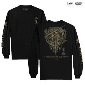 Longsleeve Kaos Distro Jepang Original Tshirt Pria Branded Japanese Art Guntai Cloth GT 21