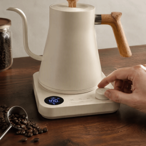 GENENIC Smart Temperature Control Gooseneck Electric Kettle Stainless Steel Constant Temperature Electric Kettle Simple Operation Food-Grade Stainless Steel Temperature Control Kettle Coffee Brewing