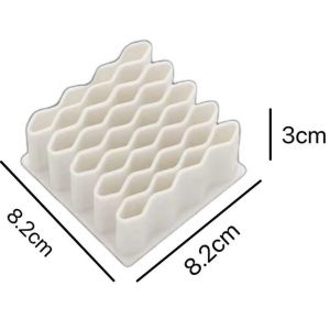 OKEY SHOP Large Capacity Pen Pencil Holder Medicine Ointment Tube Desktop Organizer Wavy Slots Silicone