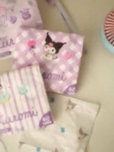 Tisu Poket Kartun Cartoon Pocket Tissue Soft Absorbent Travel Tissue Mini Pocket Pack Daily Use