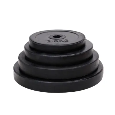 (FITNET) Bumper Rubberized Weight Plates (1 Inch) - Barbell / Weights / Gym / Fitness / / Strength Training / Body Building / jt