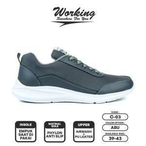 Sepatu Sneakers Running Sport Working C-03 Sepatu Pria Import Terbaru Keren