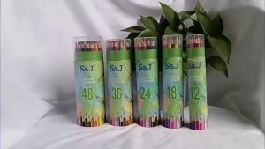 ชุดดินสอสีน้ำมัน 12 ภาพวาดนักเรียนสี 18 สี 24 สี 36 ดินสอสีสีสีถังสีตะกั่วขายส่ง
