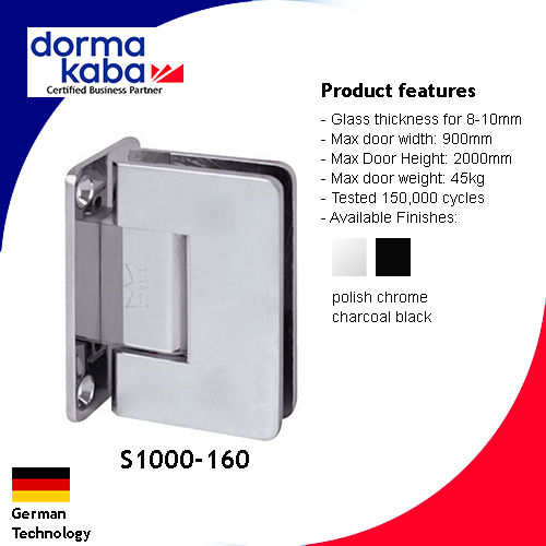 Dormakaba 90 degree Shower Glass Door Hinge dorma Lazada Singapore
