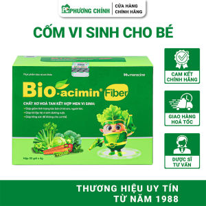 Cốm Vi Sinh Bio Acimin Fiber Giúp Bổ Sung Lợi Khuẩn & Chất Xơ Hỗ Trợ Giảm Táo Bón Cho Trẻ 30 Gói