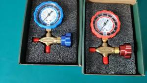 AC Airconditioning Conditioner R410 R22 R32 R134a HS-466 Refrigerant Pressure Gauge Manifold Gauge