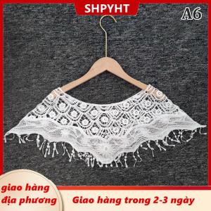 [COD] SHPYHT Giao hàng địa phương Phụ nữ Đan Rỗng ra Khăn choàng quấn đám cưới cô dâu buổi tối ăn mặc ren khăn choàng đám cưới hướng dương ren khăn SHRUG CAPE Poncho