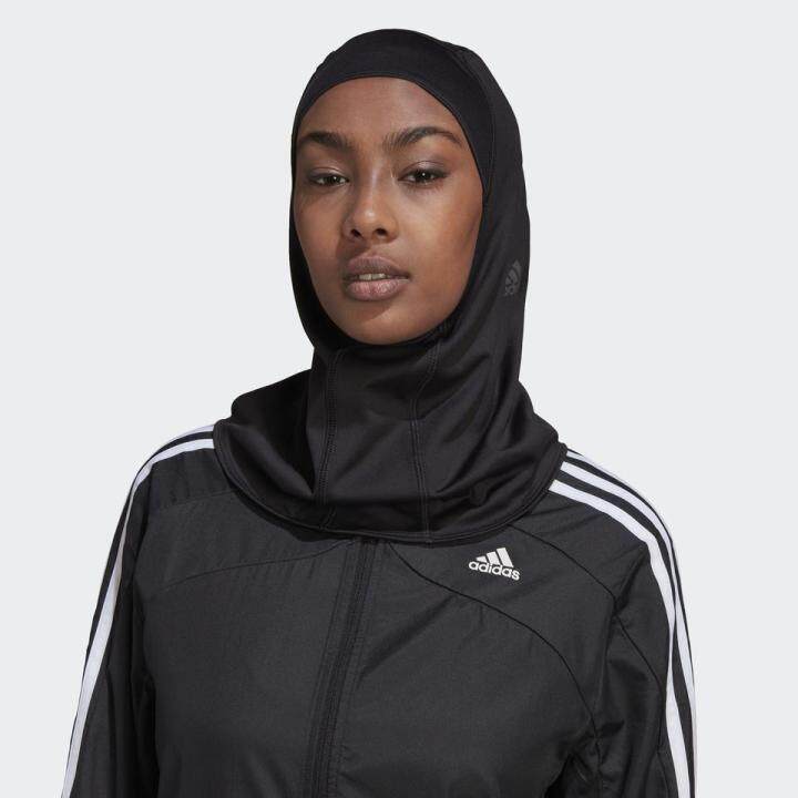 adidas RUNNING Run Icons 3-Stripes Sport Hijab Women Black H56804 | Lazada