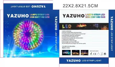 Lampu Led Strip 5M Remote RGB Warna Warni Kelap Kelip