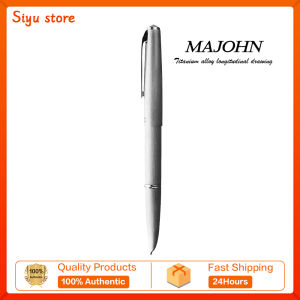 MAJOHN Ti200 titanium alloy brushed pen dark tip mens and womens same adult student gift pen