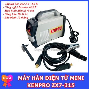 Máy Hàn Điện Tử KENPRO ZX7-315 - Chuyên Dụng Hàn Que 2.5-4.0mm - Hàng Nội Địa Trung Quốc - Bảo Hành Toàn Quốc 12 Tháng