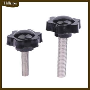 [Hillarys] 2ชิ้นอุปกรณ์อุตสาหกรรม M6 M8 M10 38 # ลูกบิดล็อกเกลียวทรงดาวเกลียวสกรูด้ามจับหัวพลาสติก Bakelite