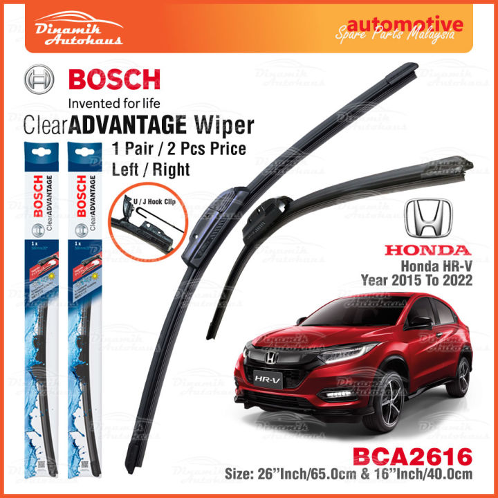 Bosch Clear Advantage Wiper Blade Bundle for Mitsubishi Xpander (26/16