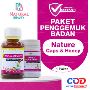 PAKET PENGGEMUK BADAN Alami NATURE Kapsul Dan Madu Menambah Nafsu Makan Gemuk Badan Ampuh Original