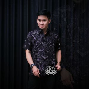 Baju Batik Pria Kemeja Batik Pekalongan Murah Lengan Panjang Motif mataram New Modern Seragam Pesta Resespsi Kantor Kerja Dinas Keren Batik Brawijaya